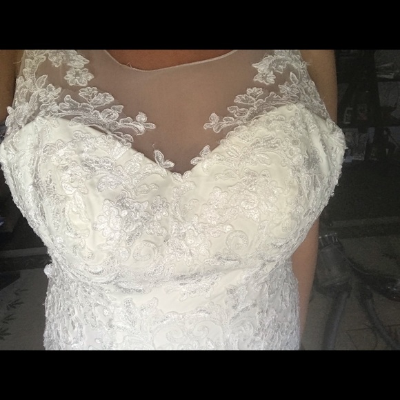 Wedding dress from David’s bridal size 16 - Picture 4 of 7